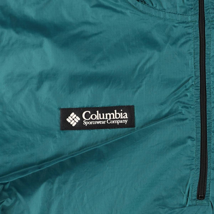 90s-00'S Columbia Packable Ripstop Anorak Parka, Men's XL Nylon green type Vintage Second Hand