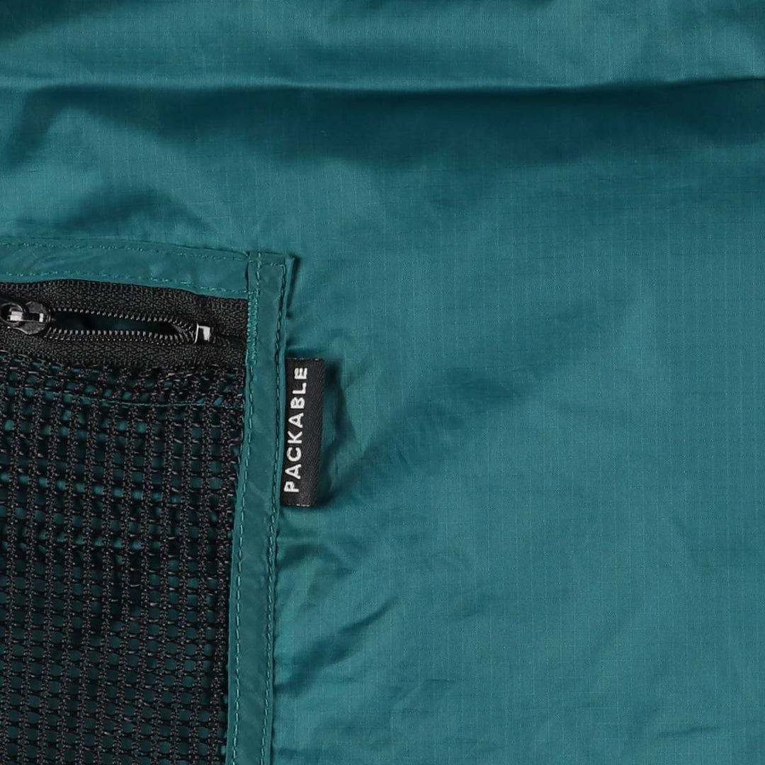 90s-00'S Columbia Packable Ripstop Anorak Parka, Men's XL Nylon green type Vintage Second Hand