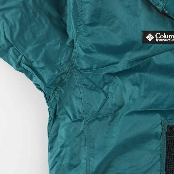 90s-00'S Columbia Packable Ripstop Anorak Parka, Men's XL Nylon green type Vintage Second Hand