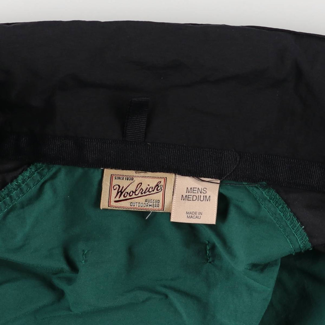 2000'S WOOLRICH nylon jacket, men's size M Nylon black type Vintage Second Hand