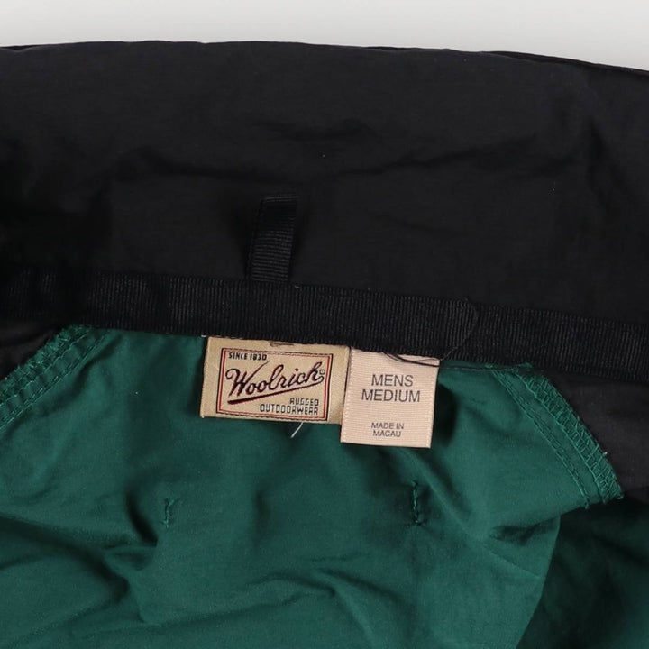2000'S WOOLRICH nylon jacket, men's size M Nylon black type Vintage Second Hand