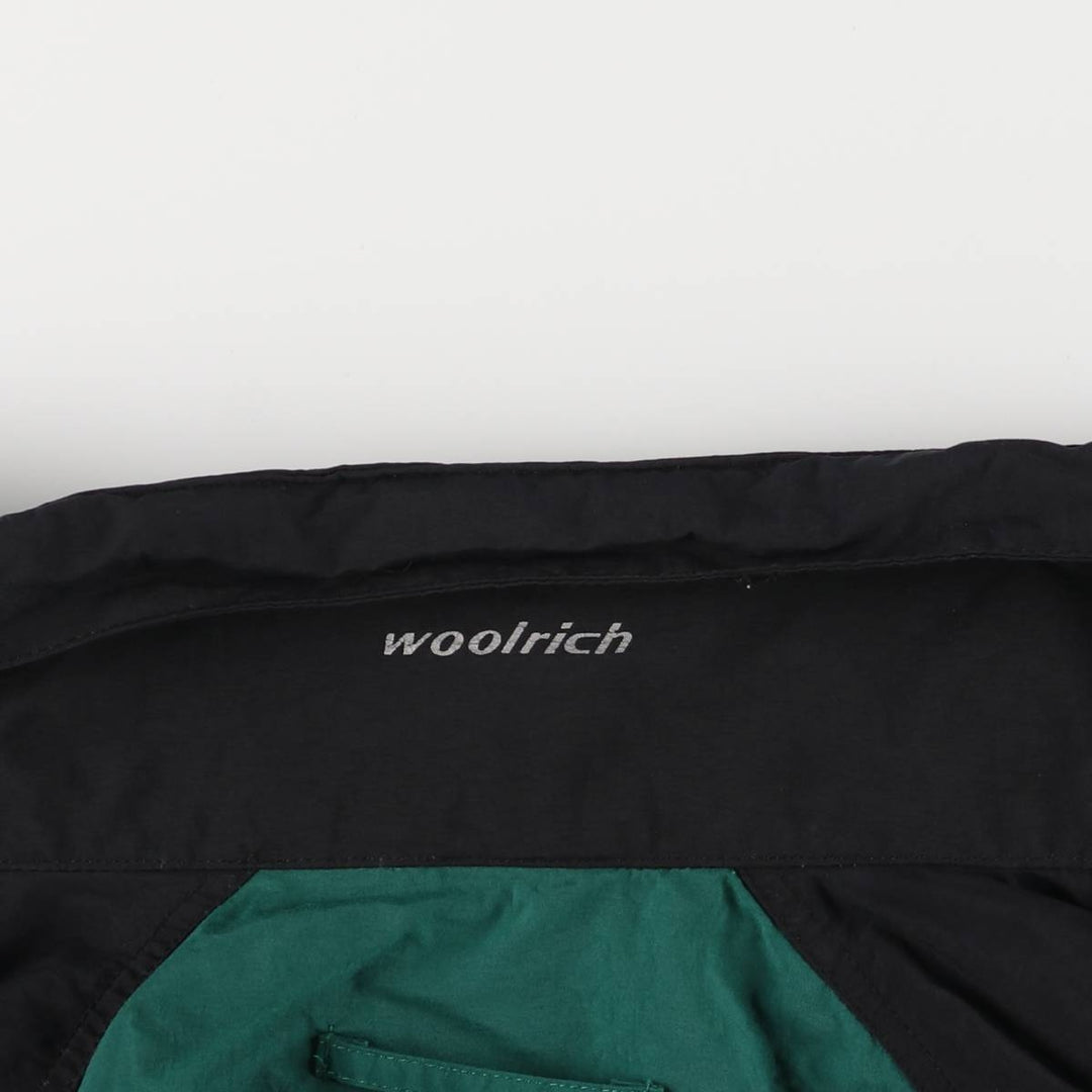 2000'S WOOLRICH nylon jacket, men's size M Nylon black type Vintage Second Hand