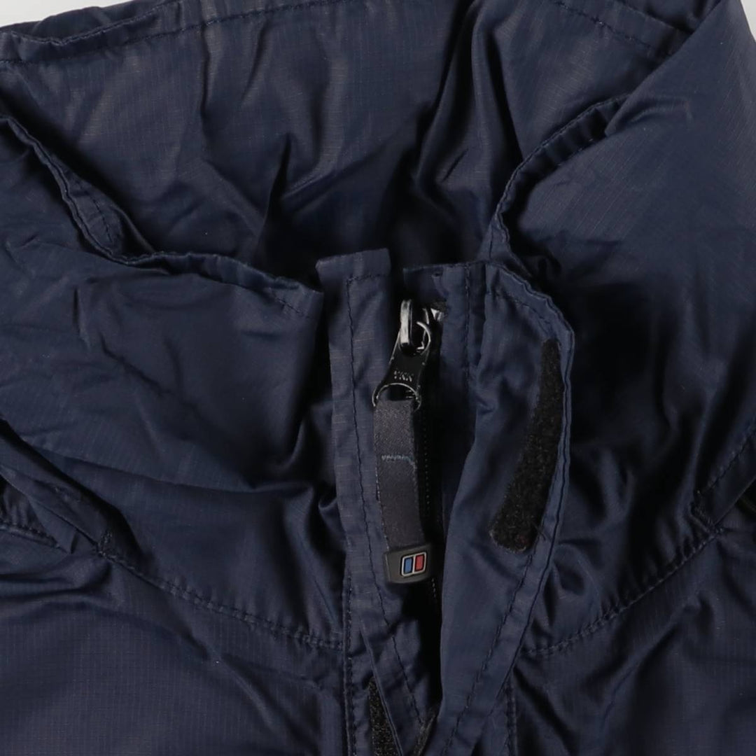 Berghaus BERGHAUS Ripstop Mountain Jacket, Shell Jacket, Men's Size M Nylon navy blue type Vintage Second Hand