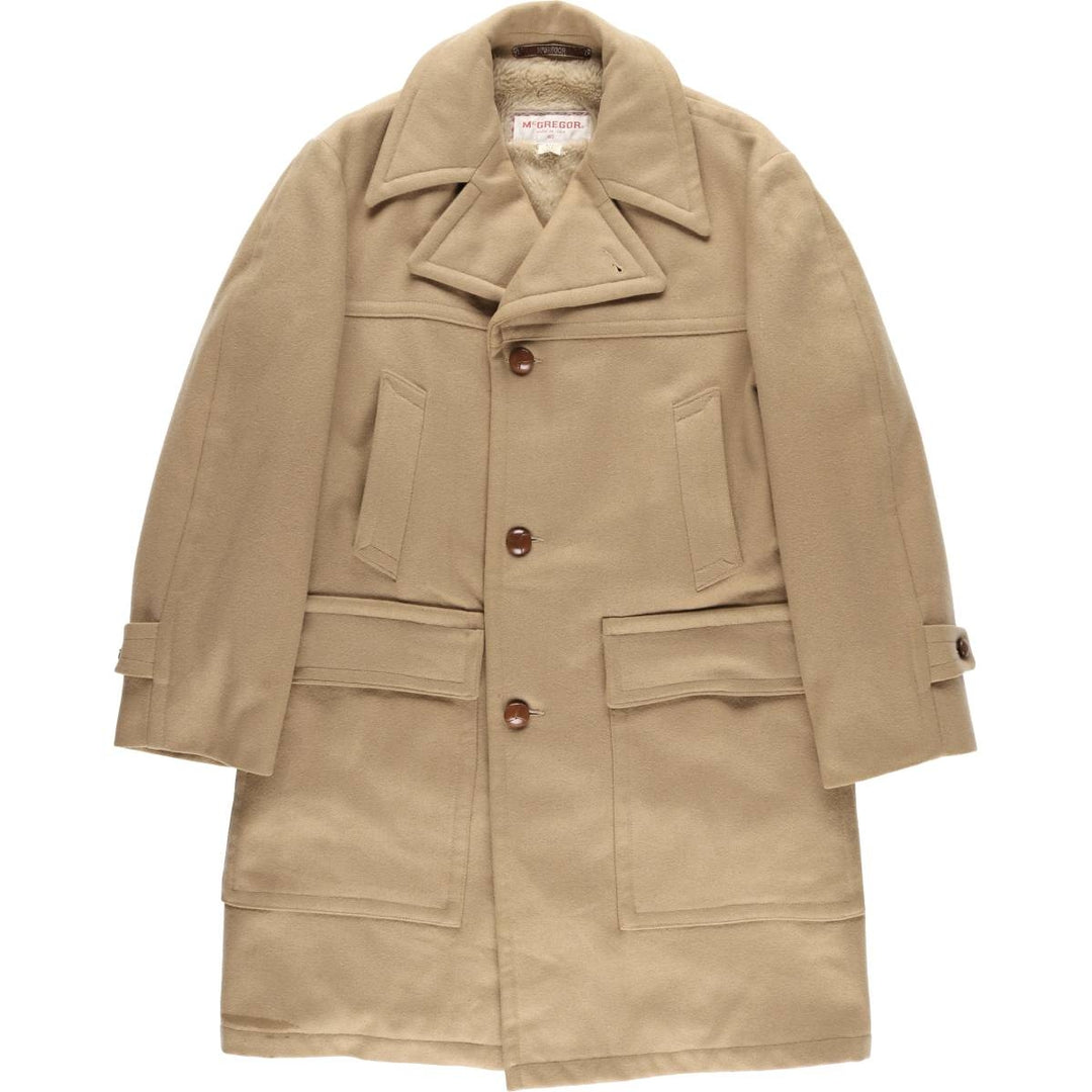 Vintage 1980'S McGREGOR long coat, made in the USA, men's size XL unclear Beige type Vintage Second Hand