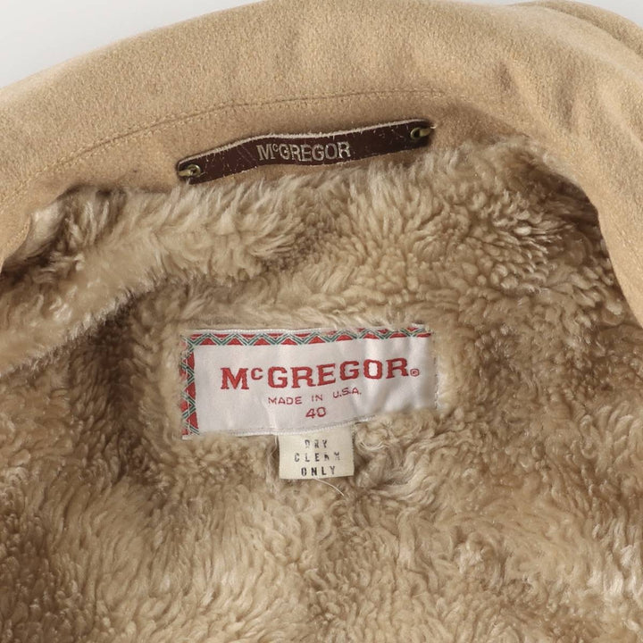 Vintage 1980'S McGREGOR long coat, made in the USA, men's size XL unclear Beige type Vintage Second Hand