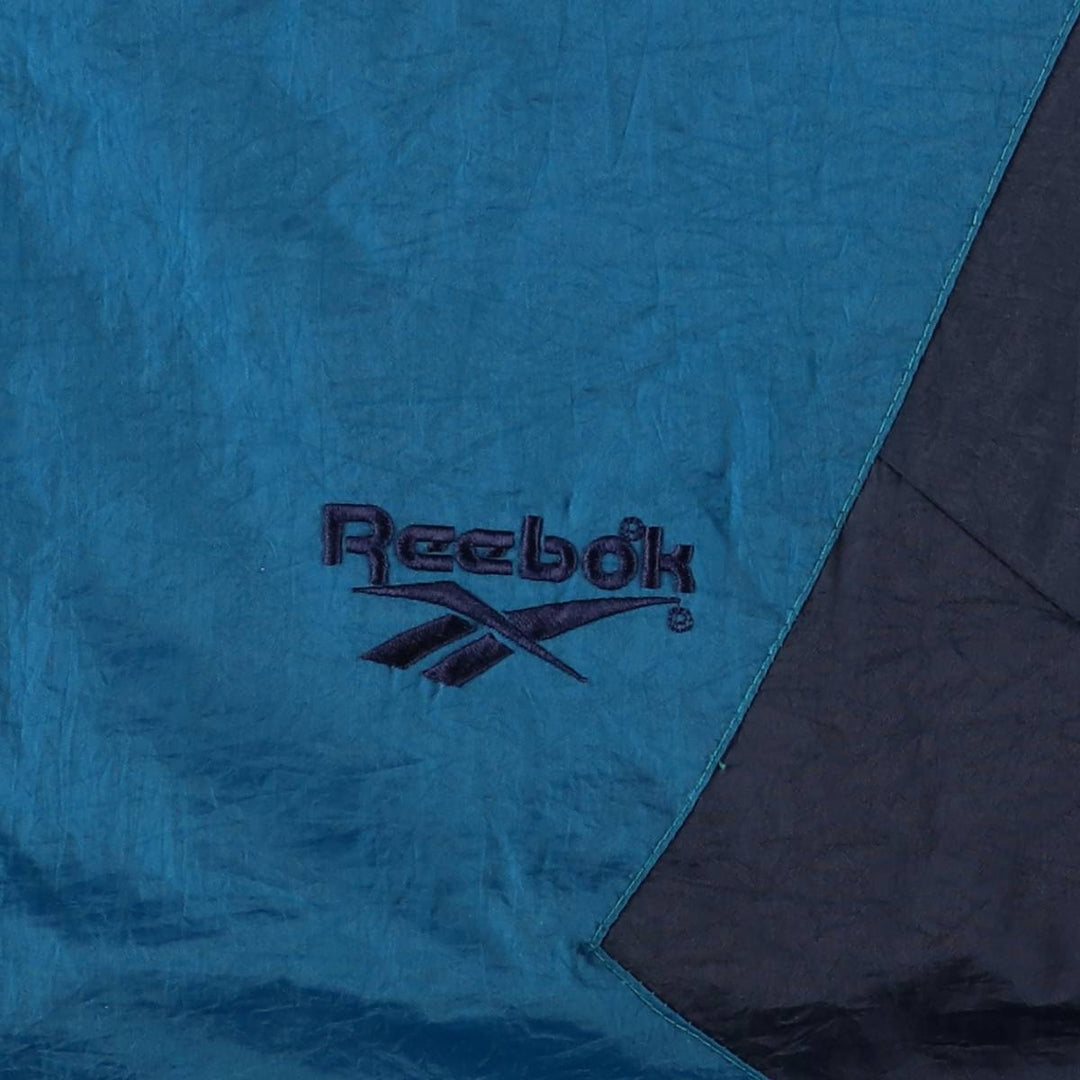 90'S Reebok Men's XXL Vintage Windbreaker unclear blue type Vintage Second Hand