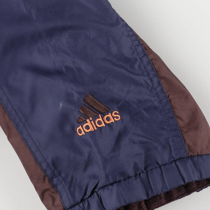 Vintage 90'S Adidas hooded windbreaker, men's size XL polyester bordeaux Vintage Second Hand