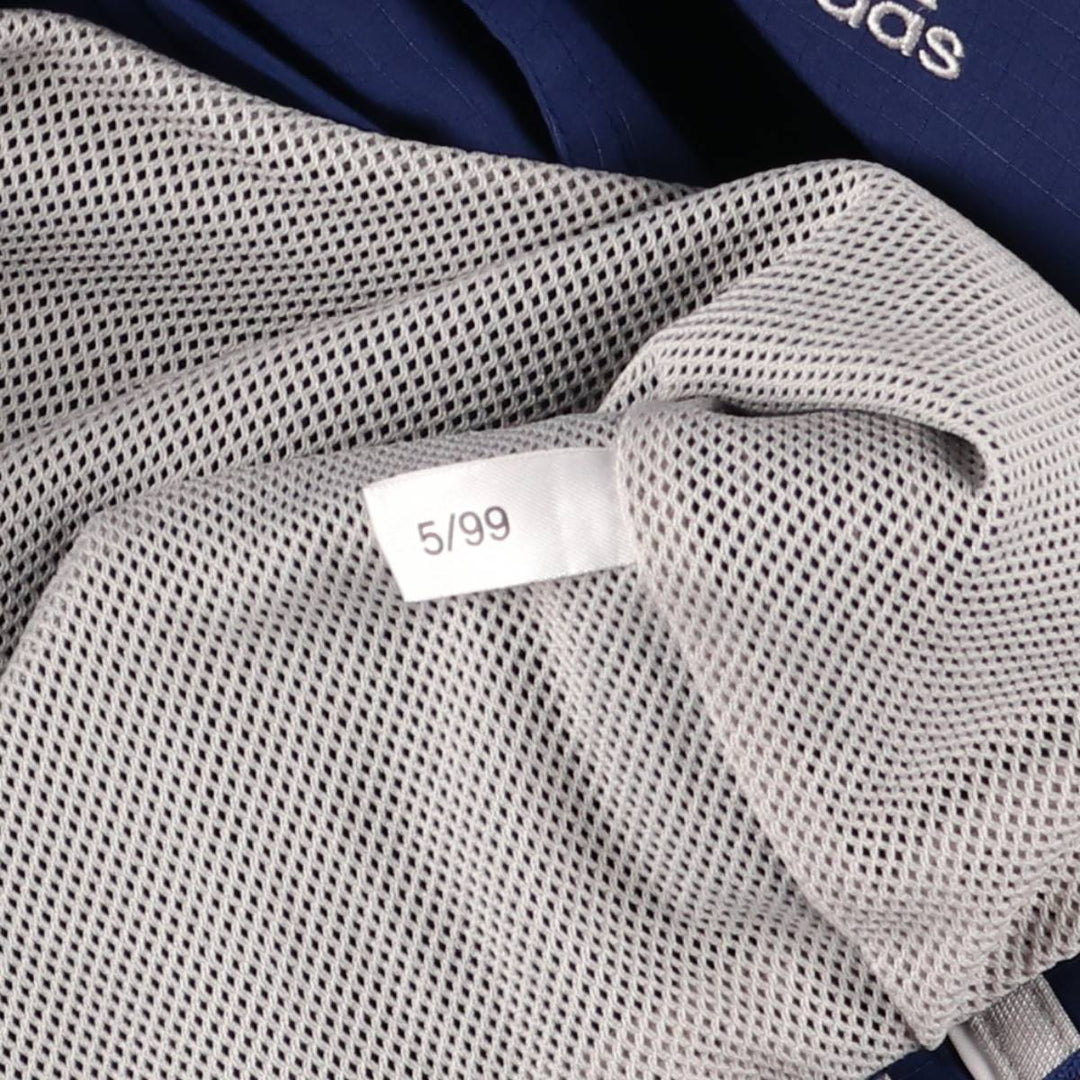 Vintage 90'S Adidas Ripstop Anorak Parka, Men's Size Medium polyester navy blue type Vintage Second Hand