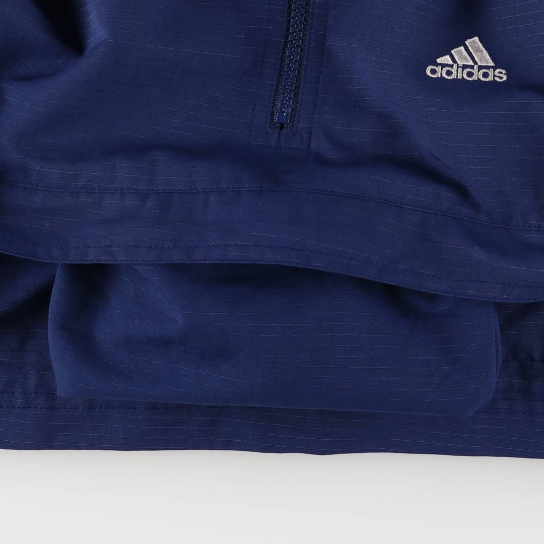 Vintage 90'S Adidas Ripstop Anorak Parka, Men's Size Medium polyester navy blue type Vintage Second Hand