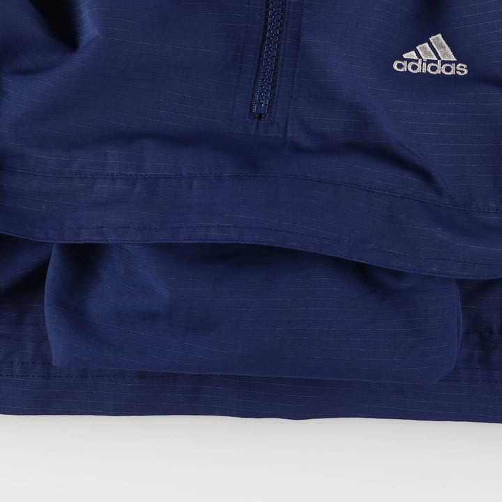 Vintage 90'S Adidas Ripstop Anorak Parka, Men's Size Medium polyester navy blue type Vintage Second Hand