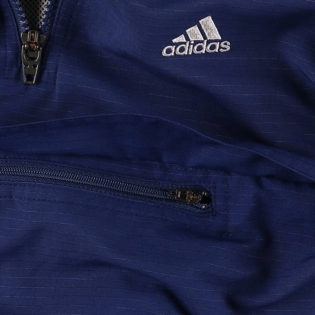 Vintage 90'S Adidas Ripstop Anorak Parka, Men's Size Medium polyester navy blue type Vintage Second Hand