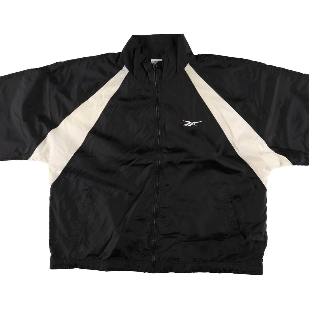 00s~ Reebok Windbreaker Men's XL size unclear black type Vintage Second Hand