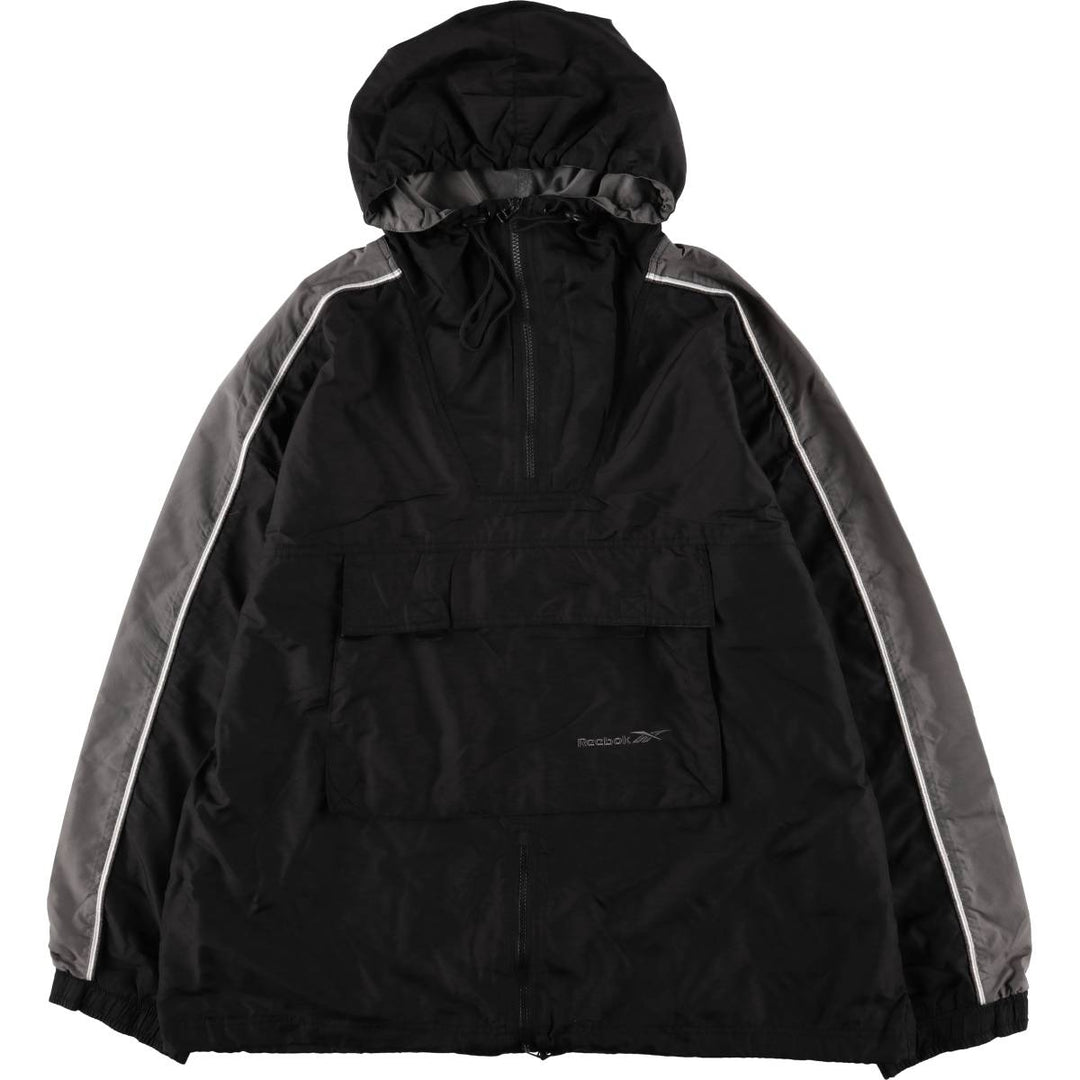 2000s~ Reebok Anorak Parka Men's XL Nylon black type Vintage Second Hand