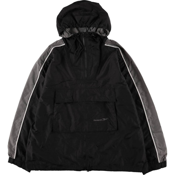 2000s~ Reebok Anorak Parka Men's XL Nylon black type Vintage Second Hand