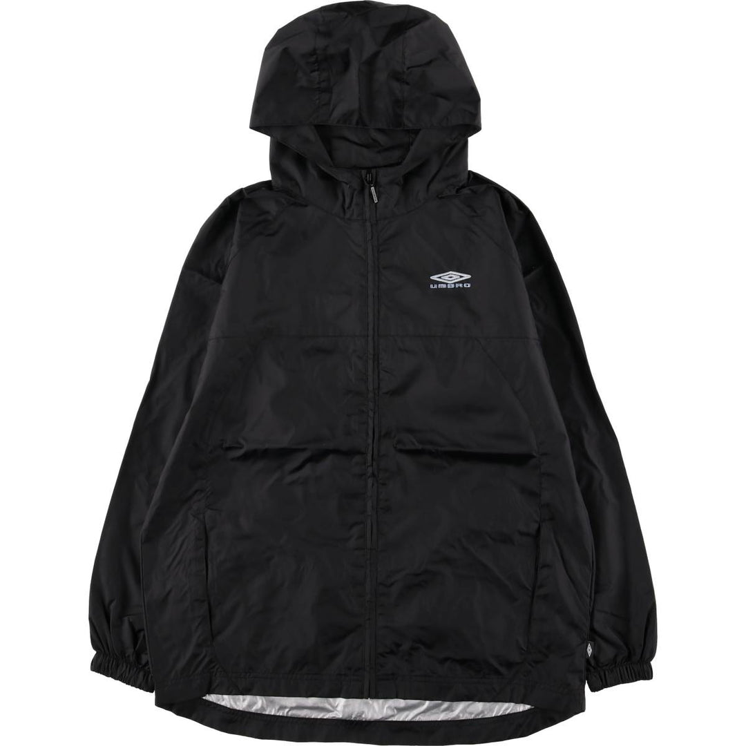 2000'S Umbro Back Logo Nylon Parka, Men's Size XS Nylon black type Vintage Second Hand