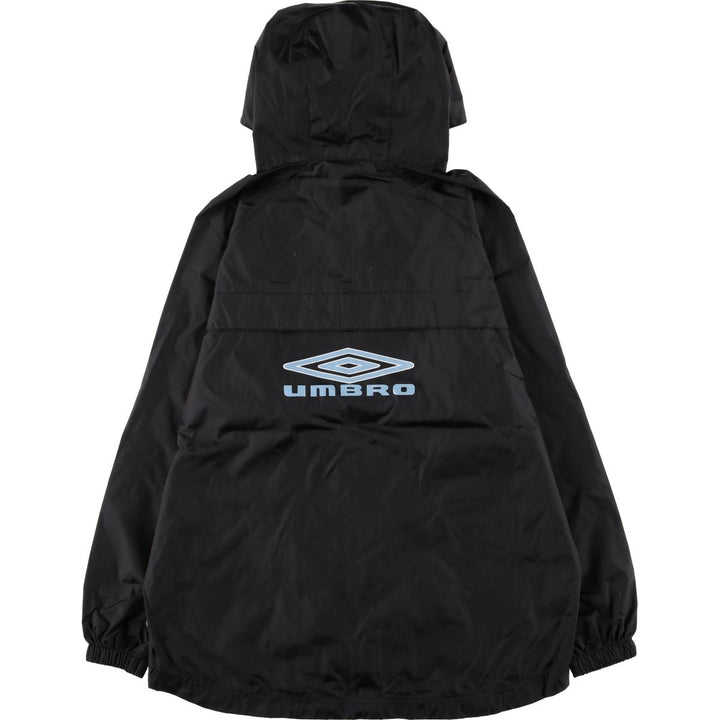 2000'S Umbro Back Logo Nylon Parka, Men's Size XS Nylon black type Vintage Second Hand