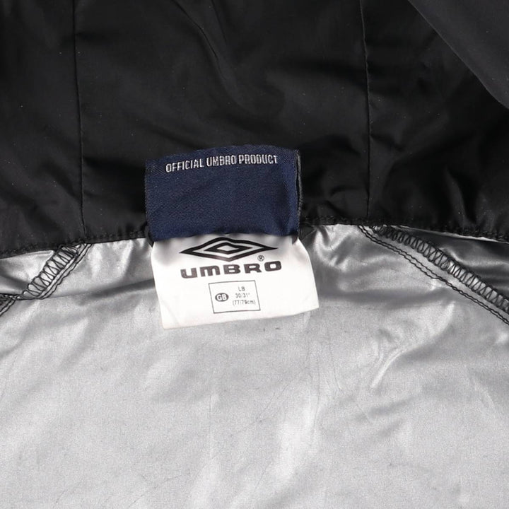 2000'S Umbro Back Logo Nylon Parka, Men's Size XS Nylon black type Vintage Second Hand
