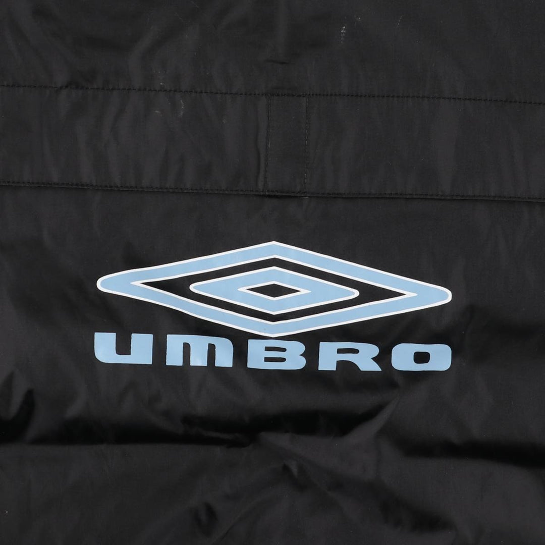 2000'S Umbro Back Logo Nylon Parka, Men's Size XS Nylon black type Vintage Second Hand