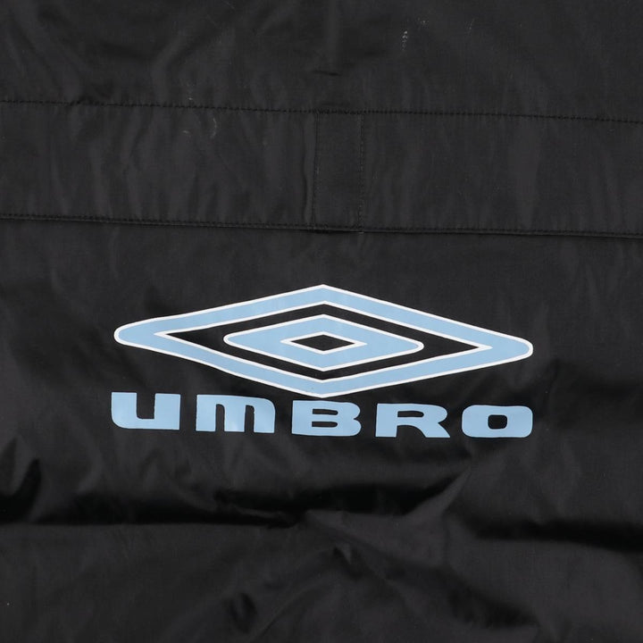 2000'S Umbro Back Logo Nylon Parka, Men's Size XS Nylon black type Vintage Second Hand