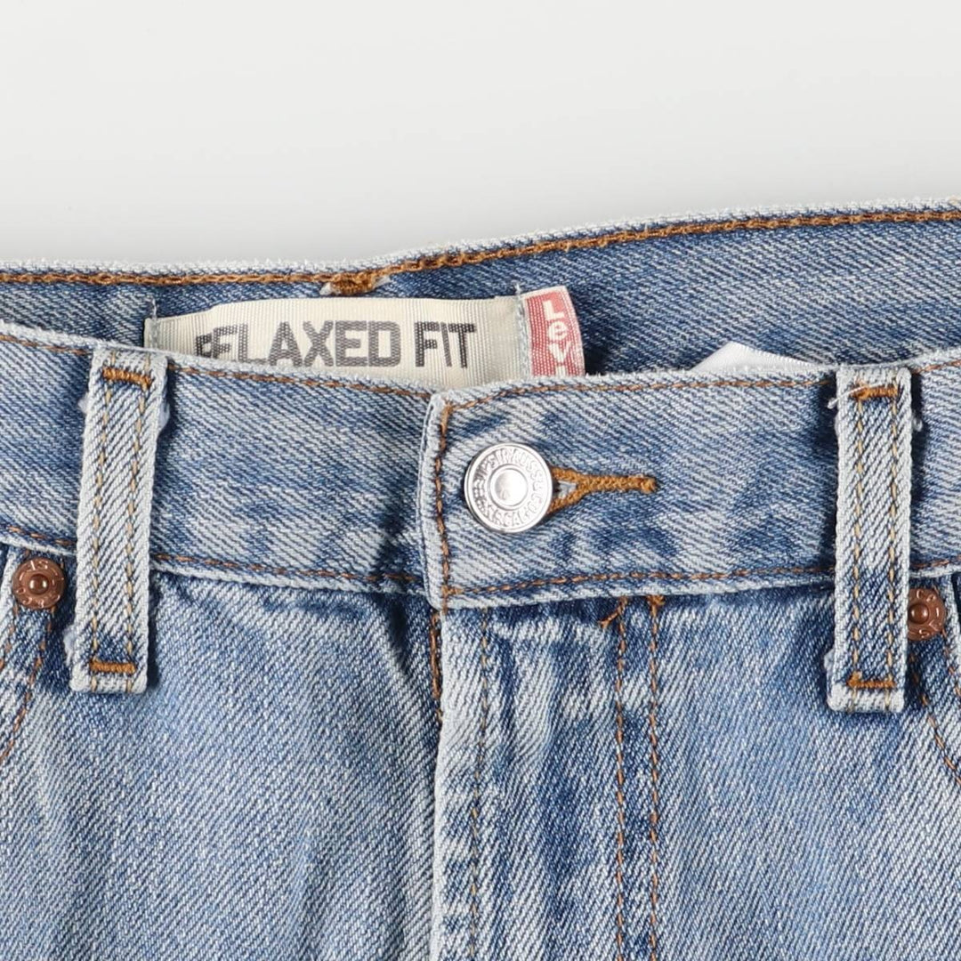 00'S Levi's 550 Relaxed Fit Tapered Denim Pants Men's W33 cotton blue type Vintage Second Hand