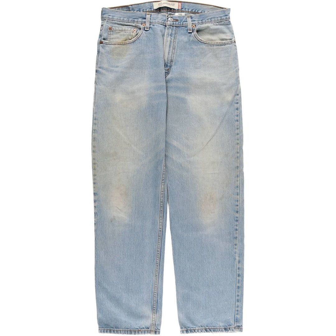 Levi's 550 Relaxed Fit Tapered Denim Pants for Men, W35 cotton blue type Vintage Second Hand