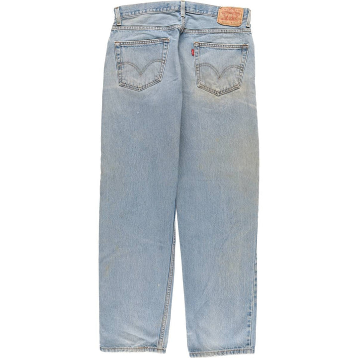 Levi's 550 Relaxed Fit Tapered Denim Pants for Men, W35 cotton blue type Vintage Second Hand