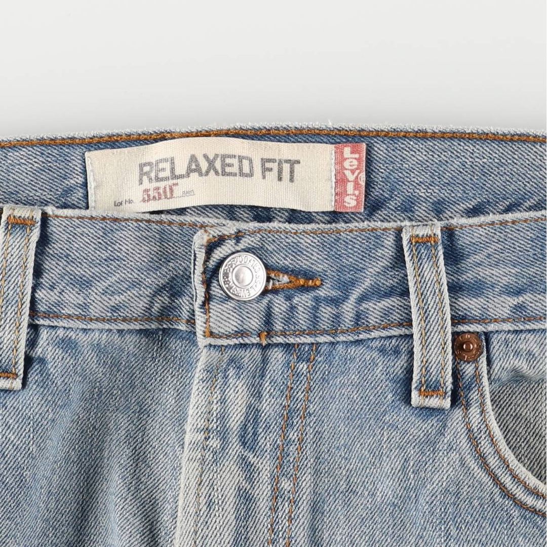 Levi's 550 Relaxed Fit Tapered Denim Pants for Men, W35 cotton blue type Vintage Second Hand