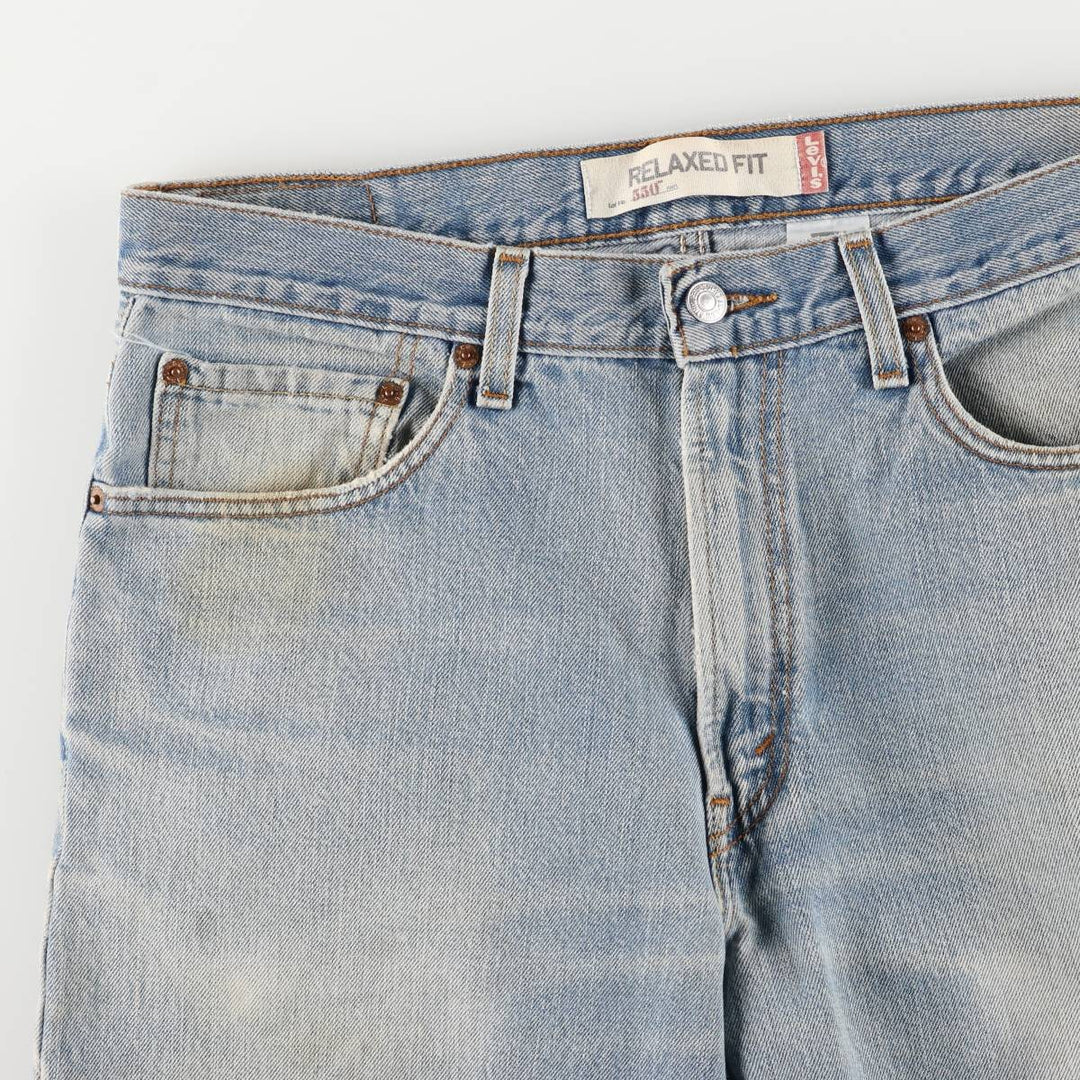 Levi's 550 Relaxed Fit Tapered Denim Pants for Men, W35 cotton blue type Vintage Second Hand