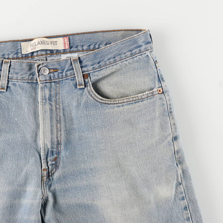 Levi's 550 Relaxed Fit Tapered Denim Pants for Men, W35 cotton blue type Vintage Second Hand