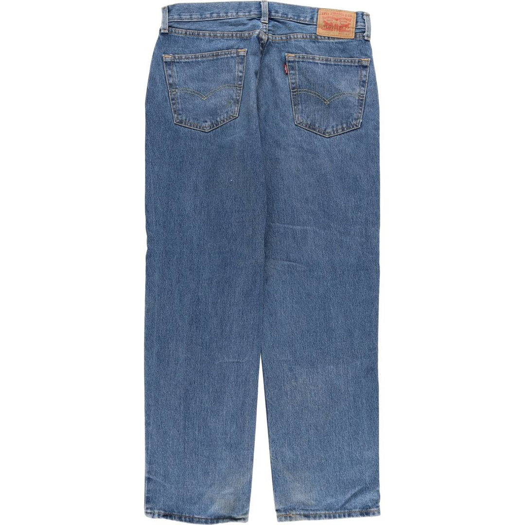 Levi's 550 tapered denim pants for men, size w36 cotton blue type Vintage Second Hand