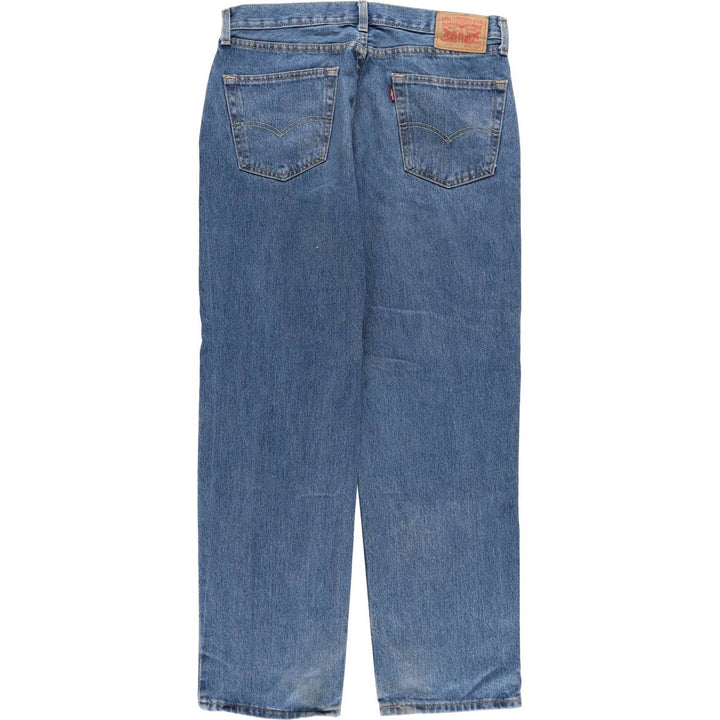 Levi's 550 tapered denim pants for men, size w36 cotton blue type Vintage Second Hand
