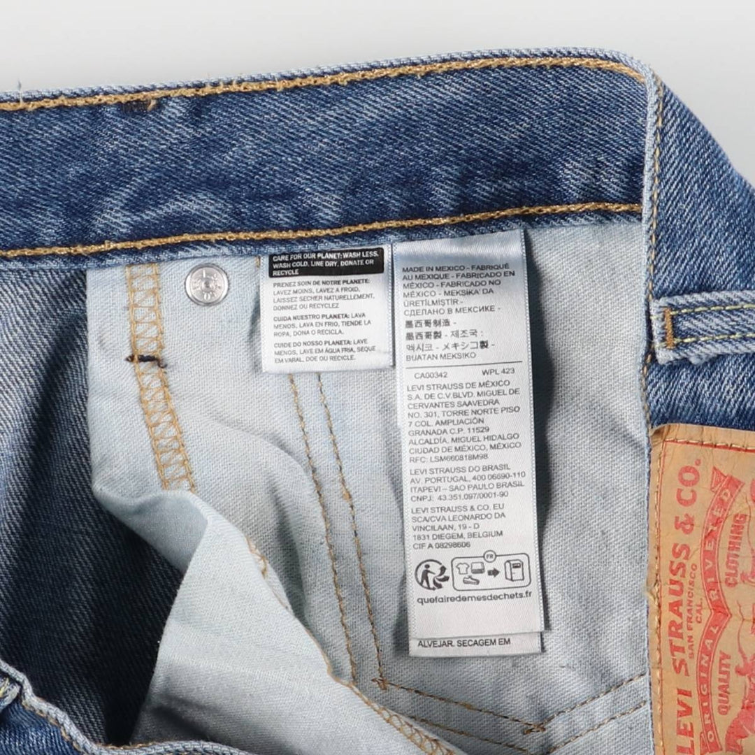 Levi's 550 tapered denim pants for men, size w36 cotton blue type Vintage Second Hand