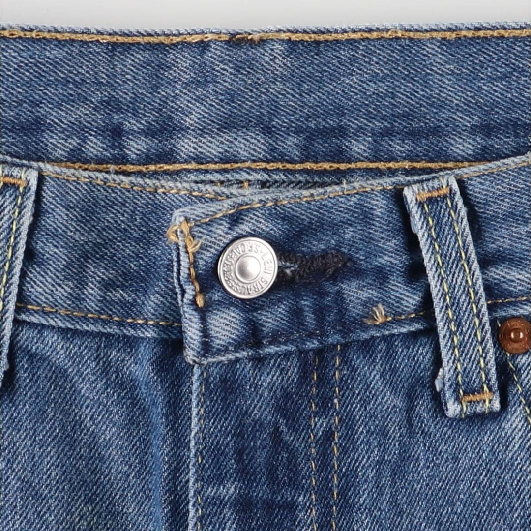 Levi's 550 tapered denim pants for men, size w36 cotton blue type Vintage Second Hand