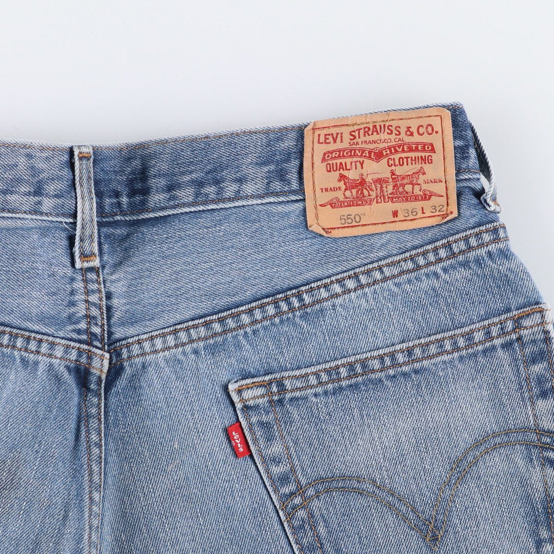 00'S Levi's 550 Relaxed Fit Tapered Denim Pants Men's W37 cotton blue type Vintage Second Hand