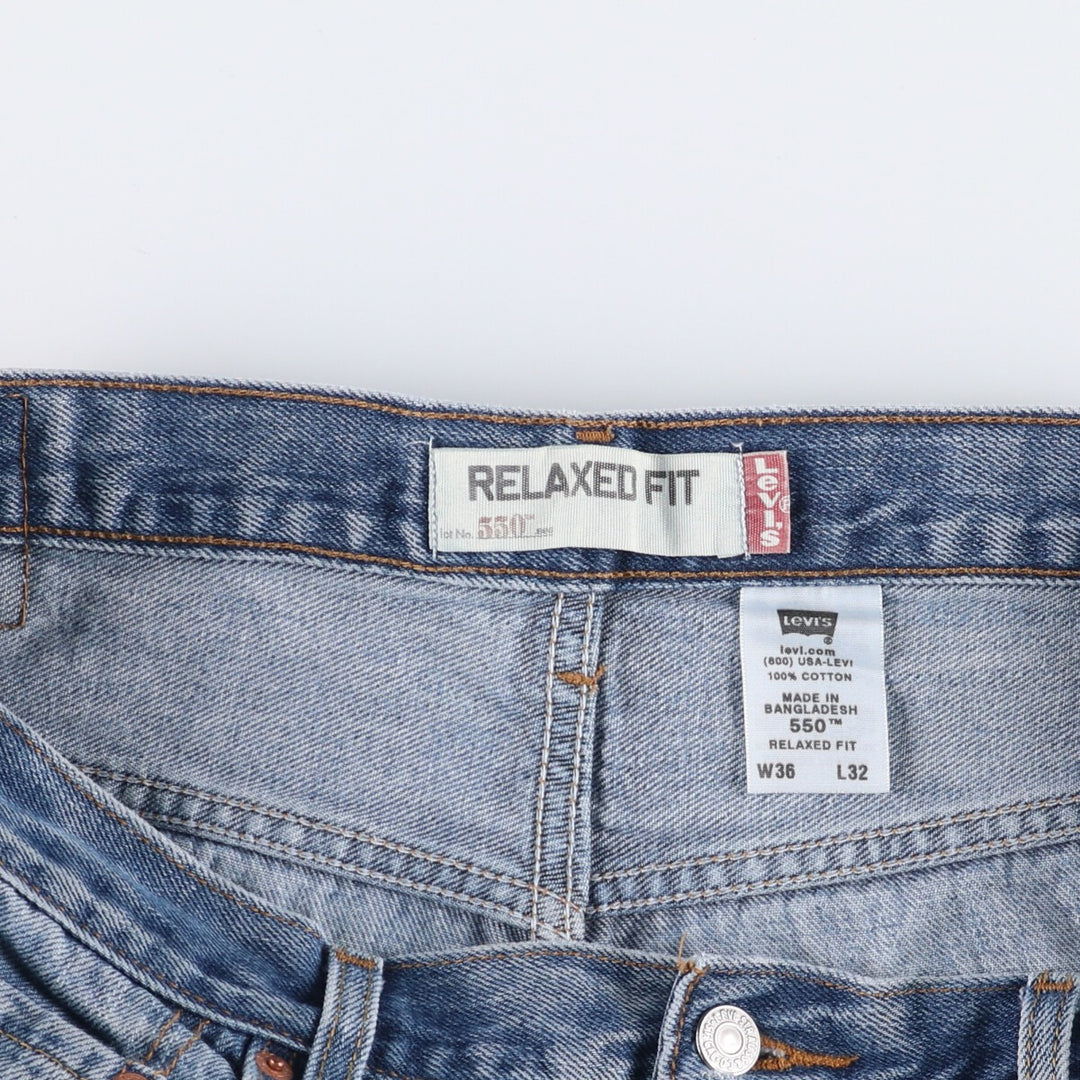 00'S Levi's 550 Relaxed Fit Tapered Denim Pants Men's W37 cotton blue type Vintage Second Hand