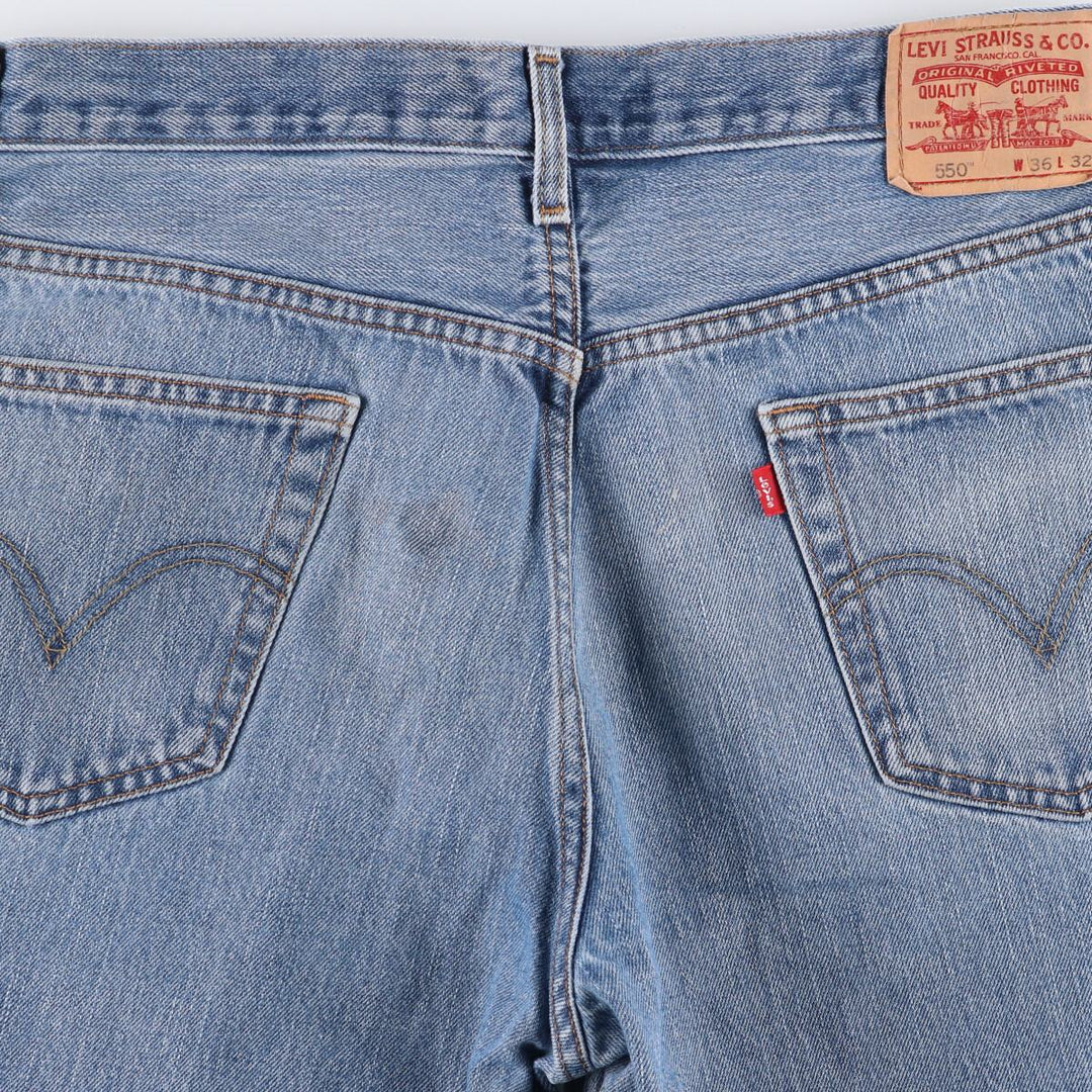 00'S Levi's 550 Relaxed Fit Tapered Denim Pants Men's W37 cotton blue type Vintage Second Hand