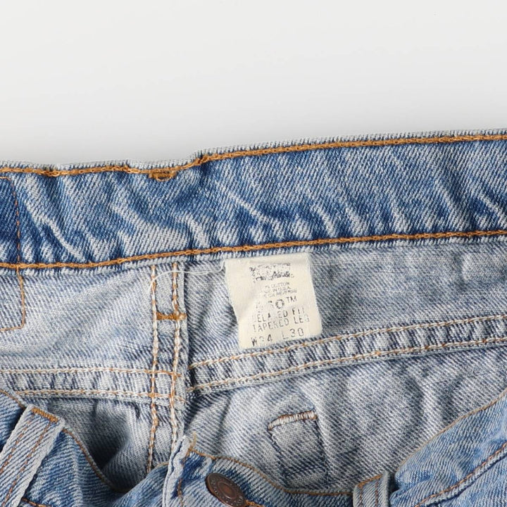 Levi's 550 Relaxed Fit Tapered Leg Tapered Denim Pants Made in USA Men's W34 Vintage cotton blue type Vintage Second Hand