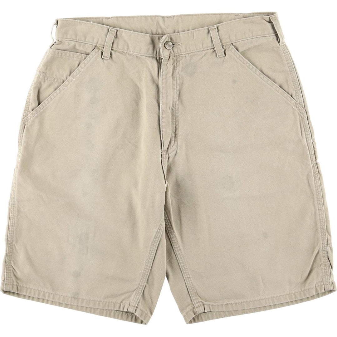 Carhartt Duck Work Shorts, Men's Size W34 unclear Beige type Vintage Second Hand