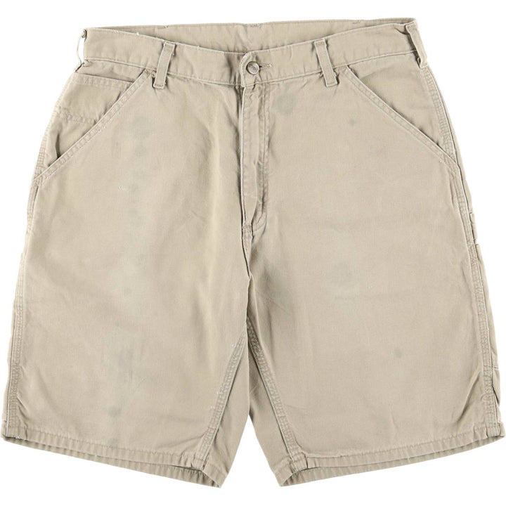 Carhartt Duck Work Shorts, Men's Size W34 unclear Beige type Vintage Second Hand