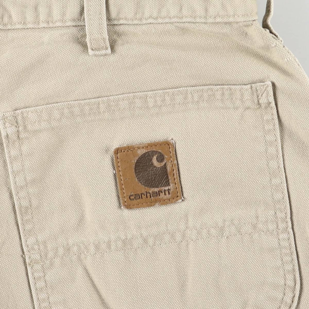 Carhartt Duck Work Shorts, Men's Size W34 unclear Beige type Vintage Second Hand