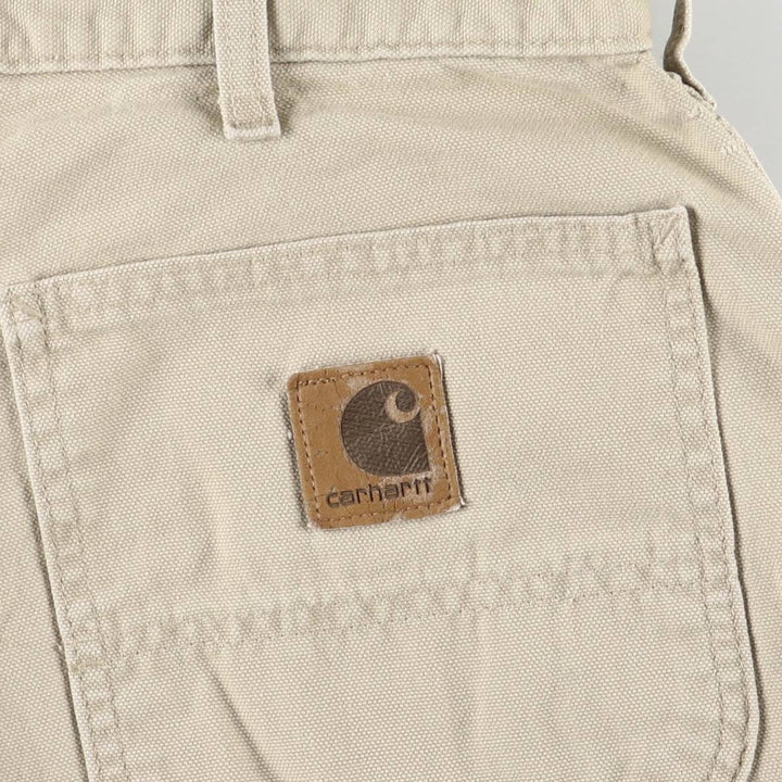 Carhartt Duck Work Shorts, Men's Size W34 unclear Beige type Vintage Second Hand