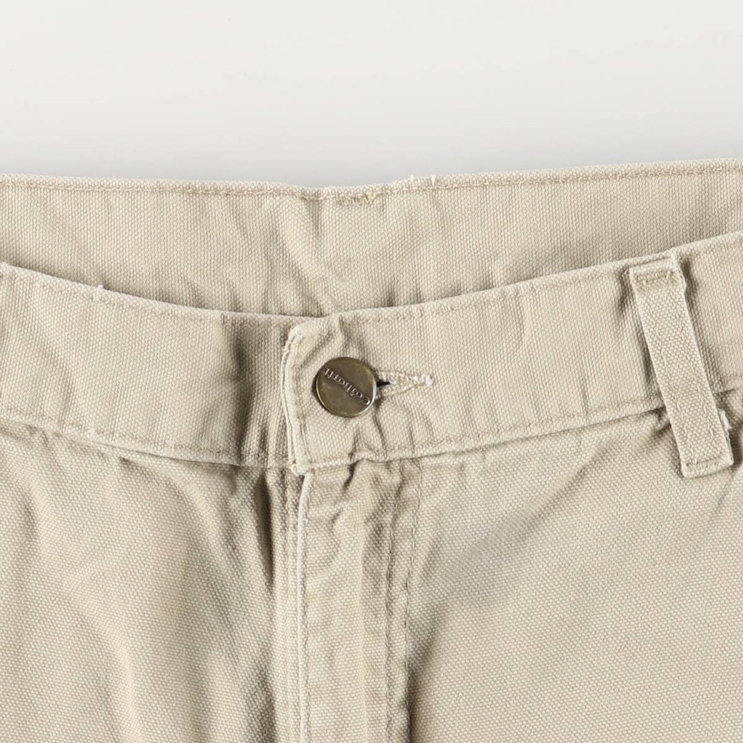 Carhartt Duck Work Shorts, Men's Size W34 unclear Beige type Vintage Second Hand