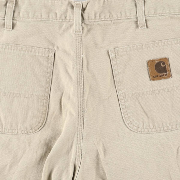 Carhartt Duck Work Shorts, Men's Size W34 unclear Beige type Vintage Second Hand