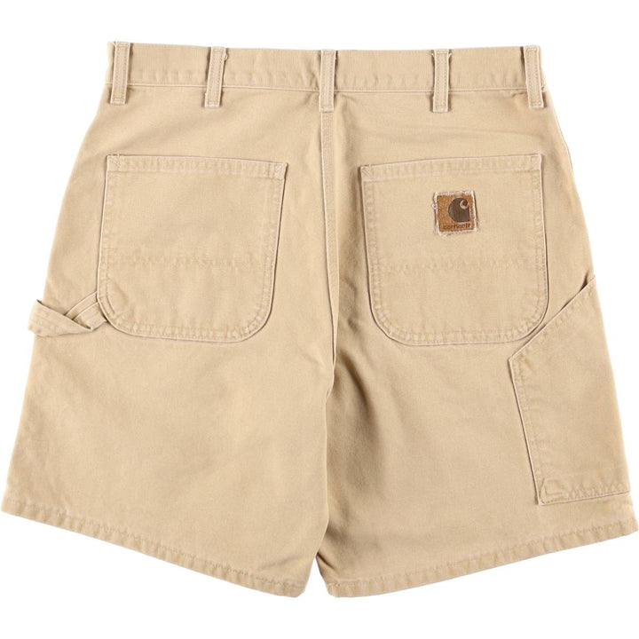 Carhartt Duck Work Shorts, Men's Size W34 unclear Beige type Vintage Second Hand