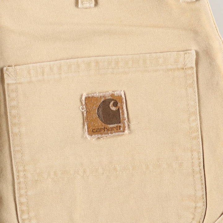 Carhartt Duck Work Shorts, Men's Size W34 unclear Beige type Vintage Second Hand
