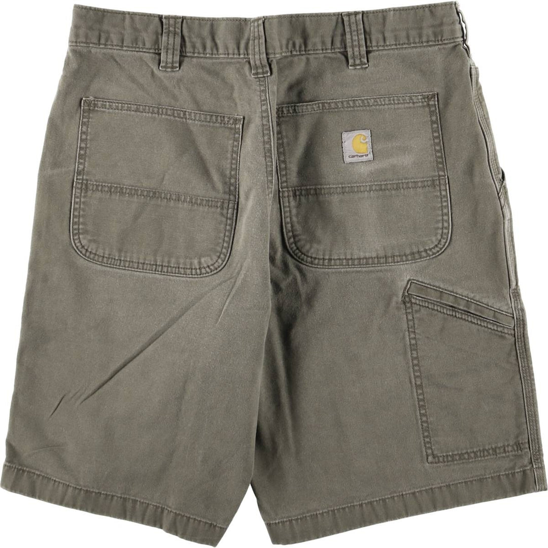 Carhartt Relaxed Fit Duck Work Shorts, Short Pants, Men's, W34 equivalent cotton gray type Vintage Second Hand