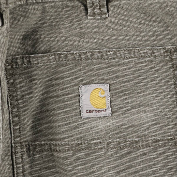 Carhartt Relaxed Fit Duck Work Shorts, Short Pants, Men's, W34 equivalent cotton gray type Vintage Second Hand