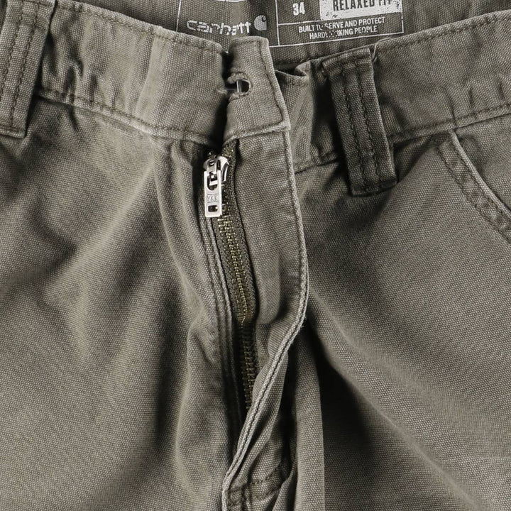 Carhartt Relaxed Fit Duck Work Shorts, Short Pants, Men's, W34 equivalent cotton gray type Vintage Second Hand