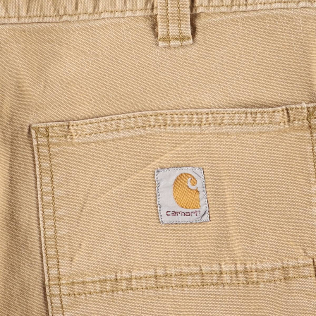 Carhartt Relaxed Fit Duck Cargo Shorts, Men's, Size 35 cotton ocher yellow type Vintage Second Hand