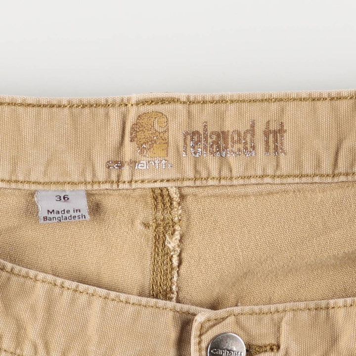 Carhartt Relaxed Fit Duck Cargo Shorts, Men's, Size 35 cotton ocher yellow type Vintage Second Hand